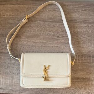 Saint Laurent Solferino Monogram Leather Crossbody Bag